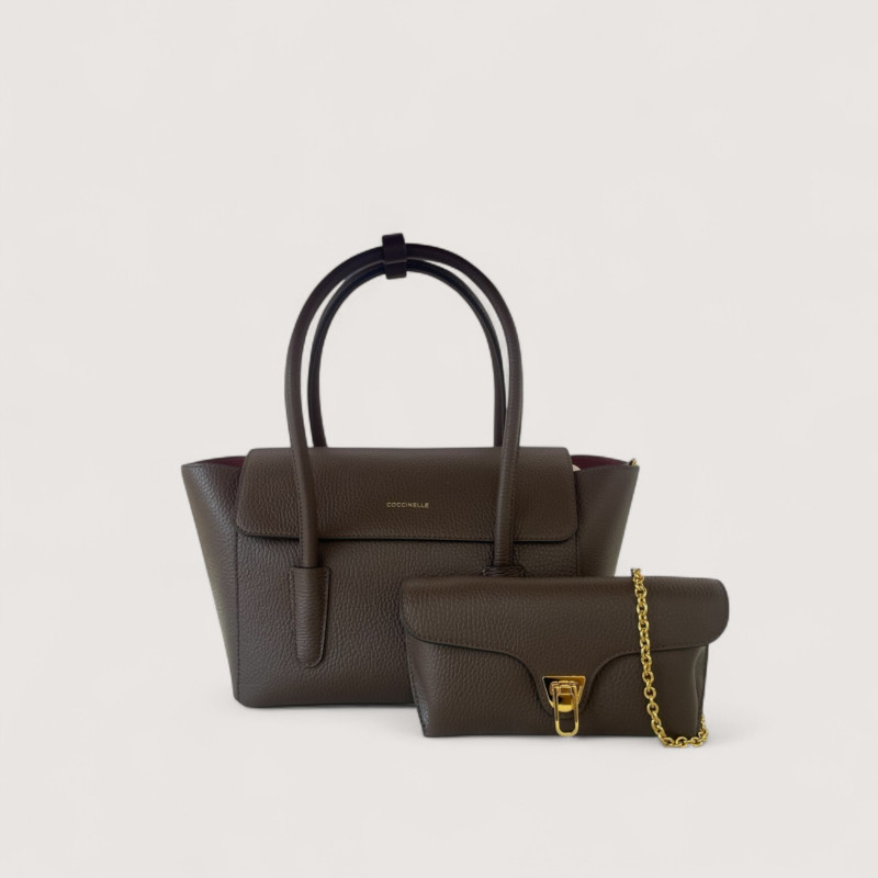 COCCINELLE DOUBLE BEAT TOP HANDLE MEDIUM KOŽENÁ KABELKA