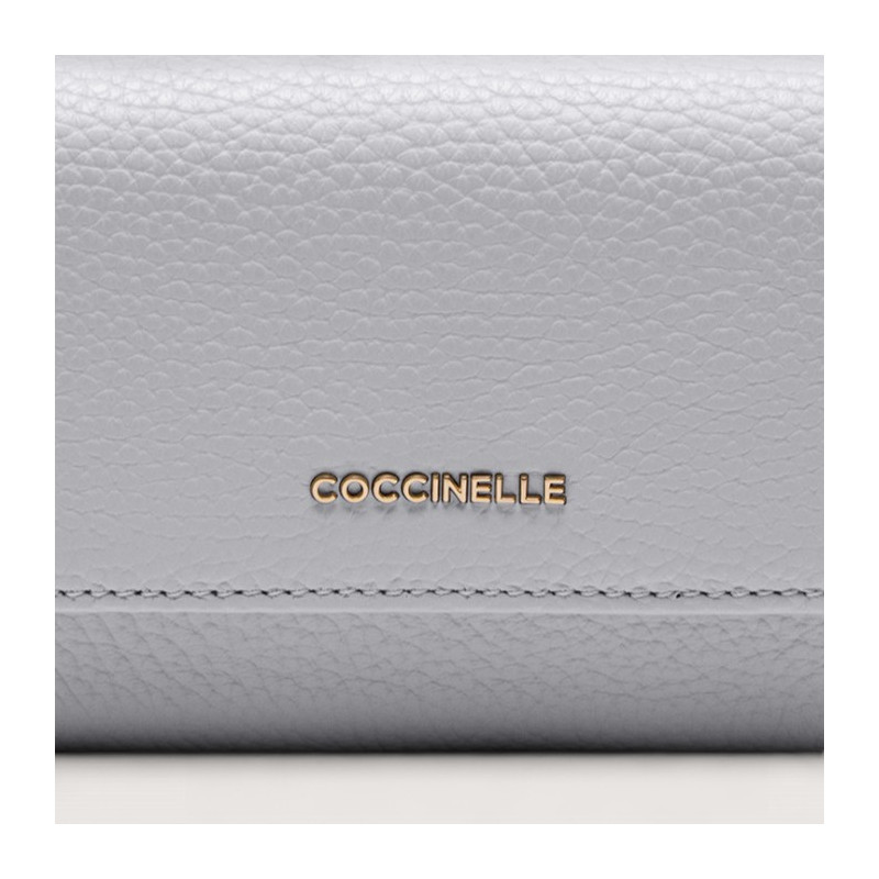 METALLIC SOFT KOŽENÁ PENĚŽENKA COCCINELLE