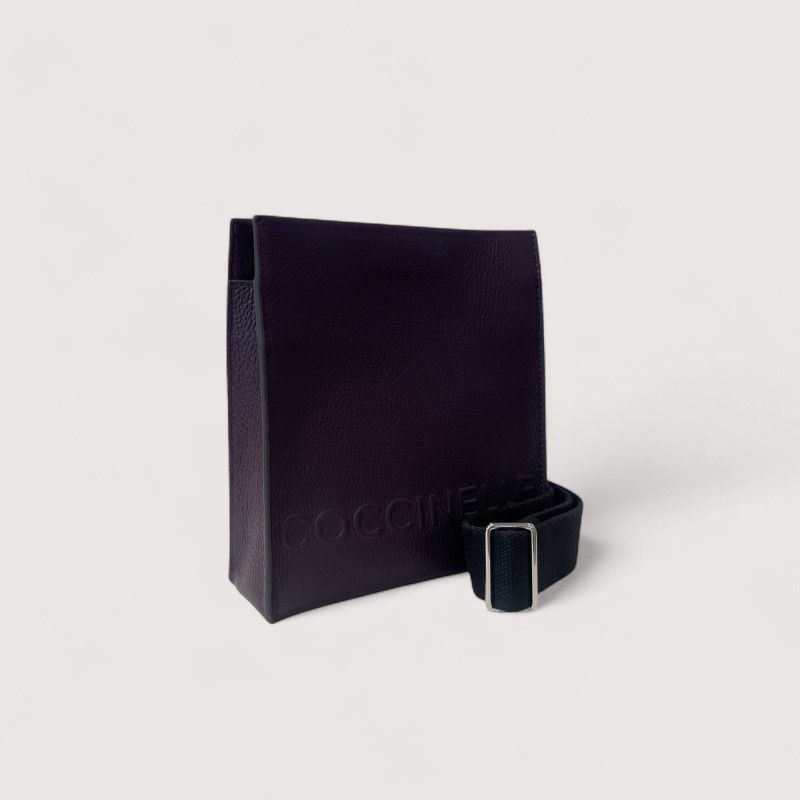 COCCINELLE MYRTHA MAXI LOGO SMALL KOŽENÁ CROSSBODY KABELKA