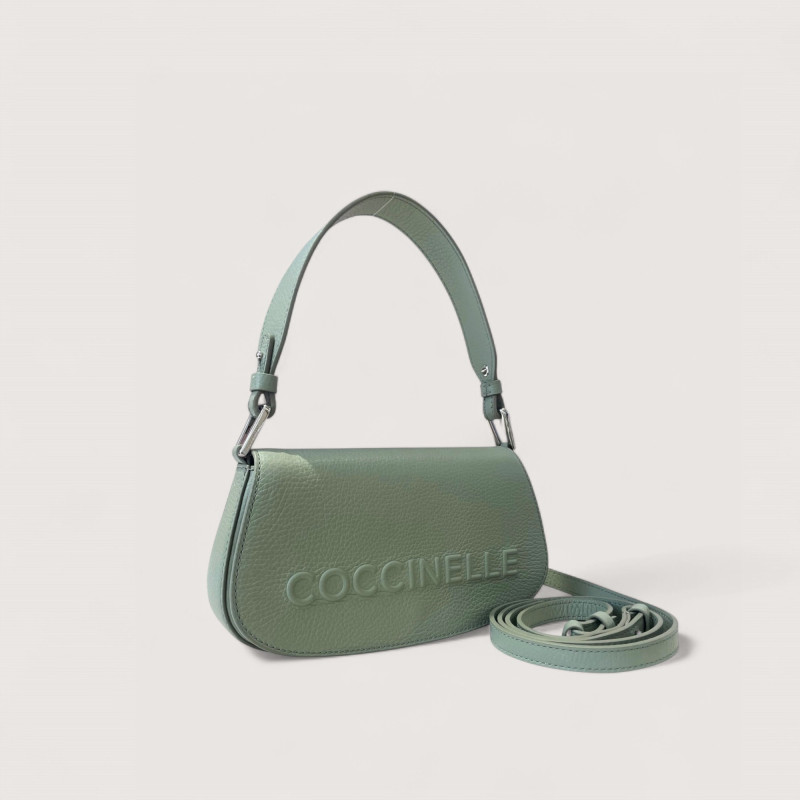 COCCINELLE MYRTHA MAXI LOGO KOŽENÁ MINI BAG