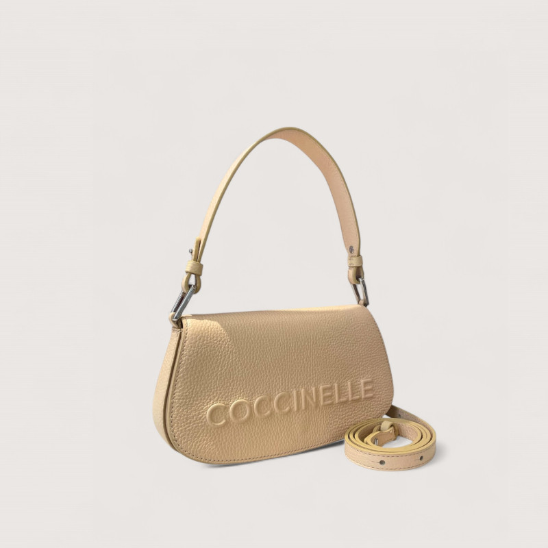 COCCINELLE MYRTHA MAXI LOGO KOŽENÁ MINI BAG