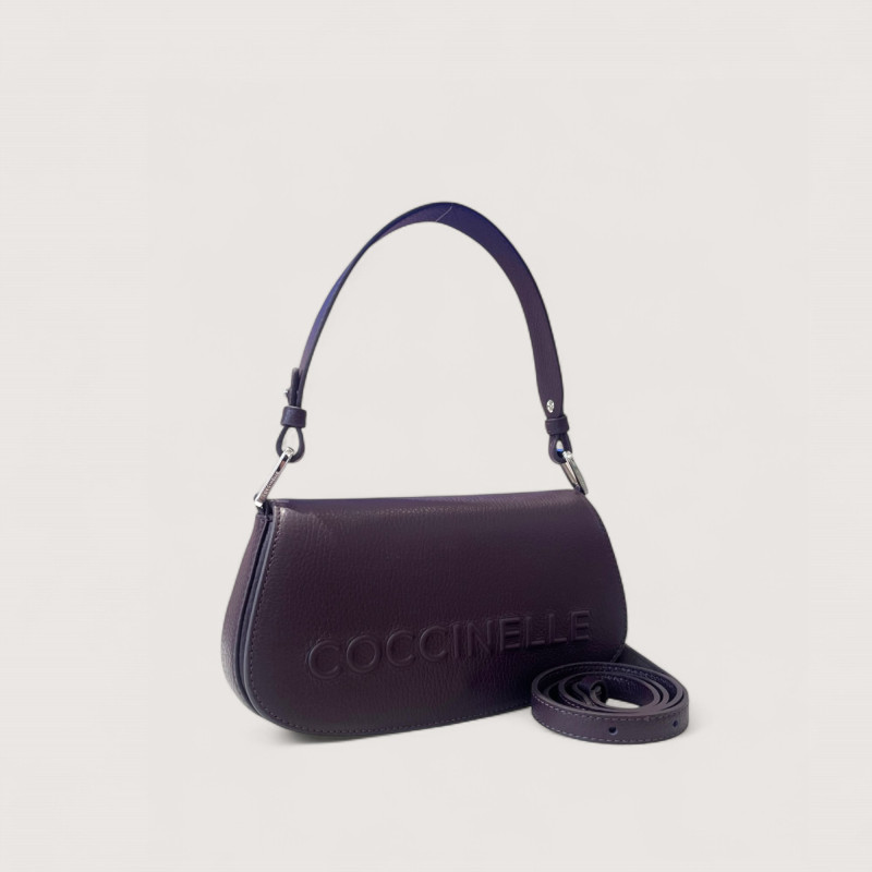 COCCINELLE MYRTHA MAXI LOGO KOŽENÁ MINI BAG
