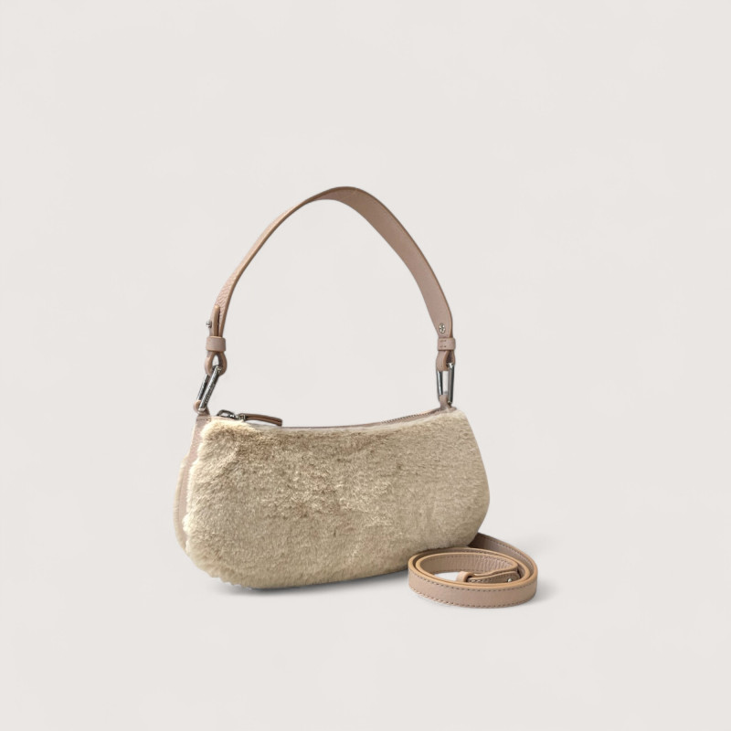 MERVEILLE SYNTHETIC FUR MINI BAG COCCINELLE